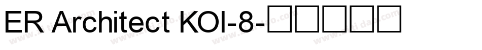 ER Architect KOI-8字体转换